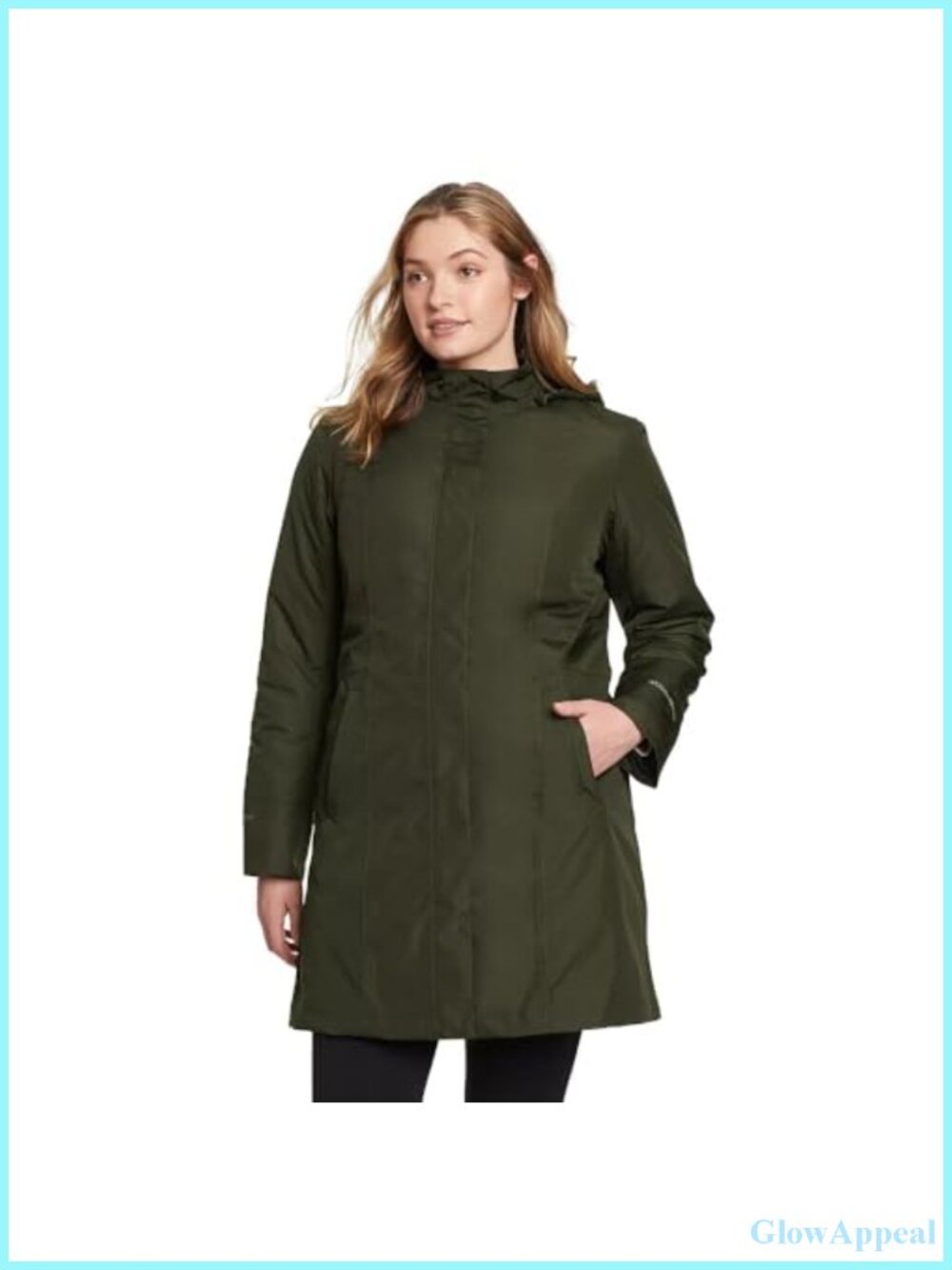 Waterproof Seam-Sealed Insulated Trench Coat, Zip-Off Hood, Button-in Liner